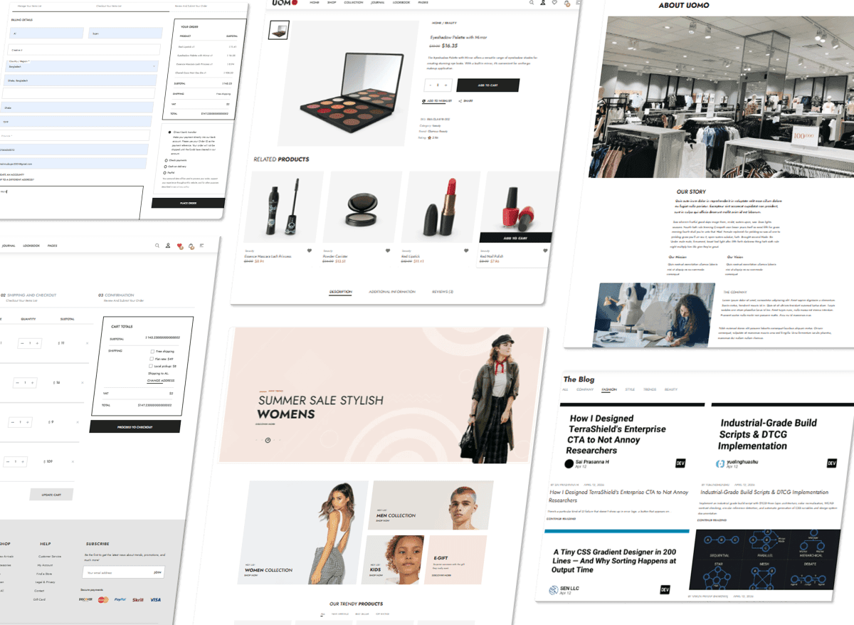 Uomo UI Ecommerce